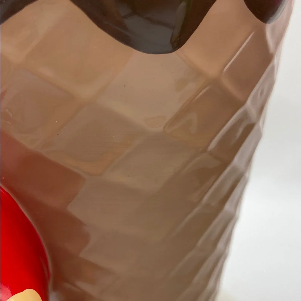 Galerie M&M’s Ceramic Waffle Cone Ice Cream Cup Red & Green Set of 2